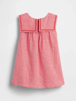 Baby & Toddler Linen-Cotton Gingham Sailor Dress