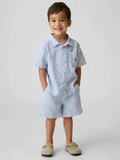 Baby & Toddler Linen-Cotton Shorts