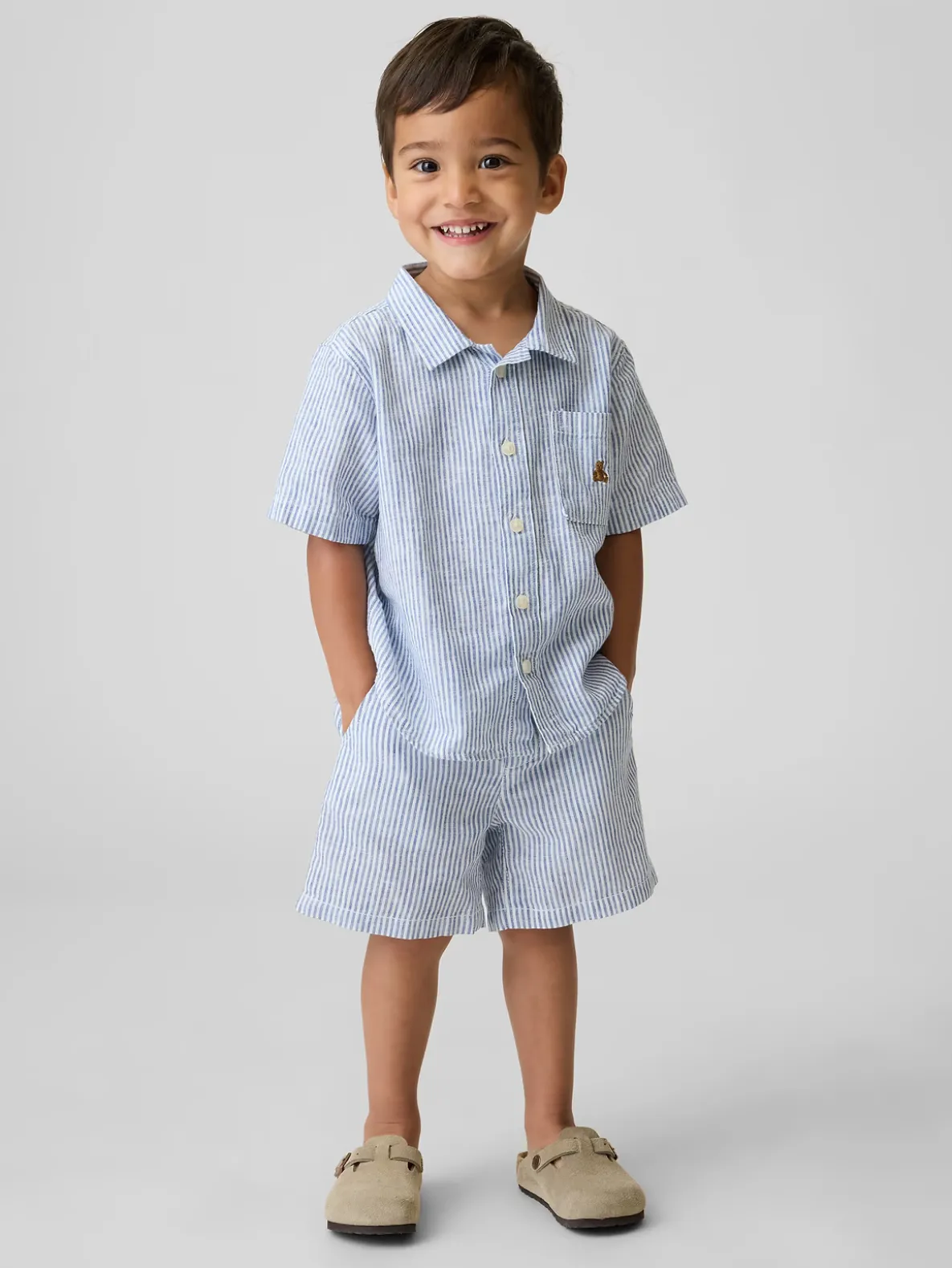 Baby & Toddler Linen-Cotton Shorts