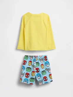 Baby & Toddler Marvel Rash Guard Swim Set