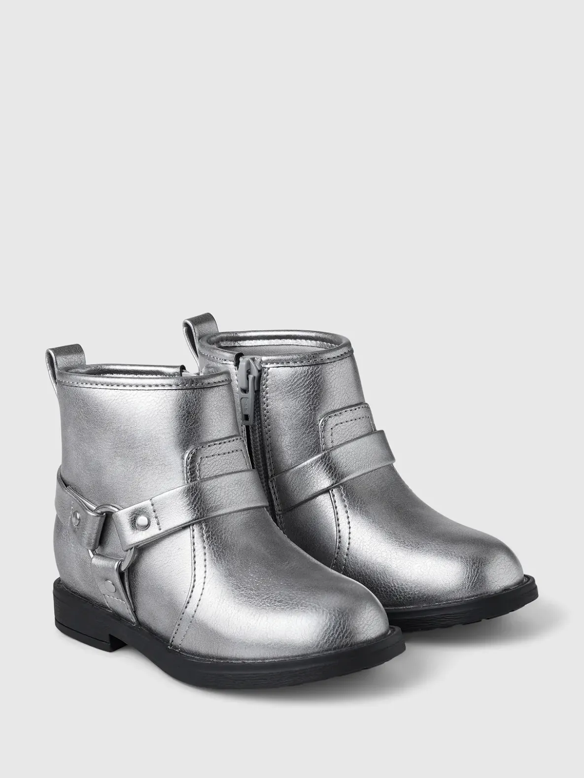 Baby & Toddler Metallic Moto Boots