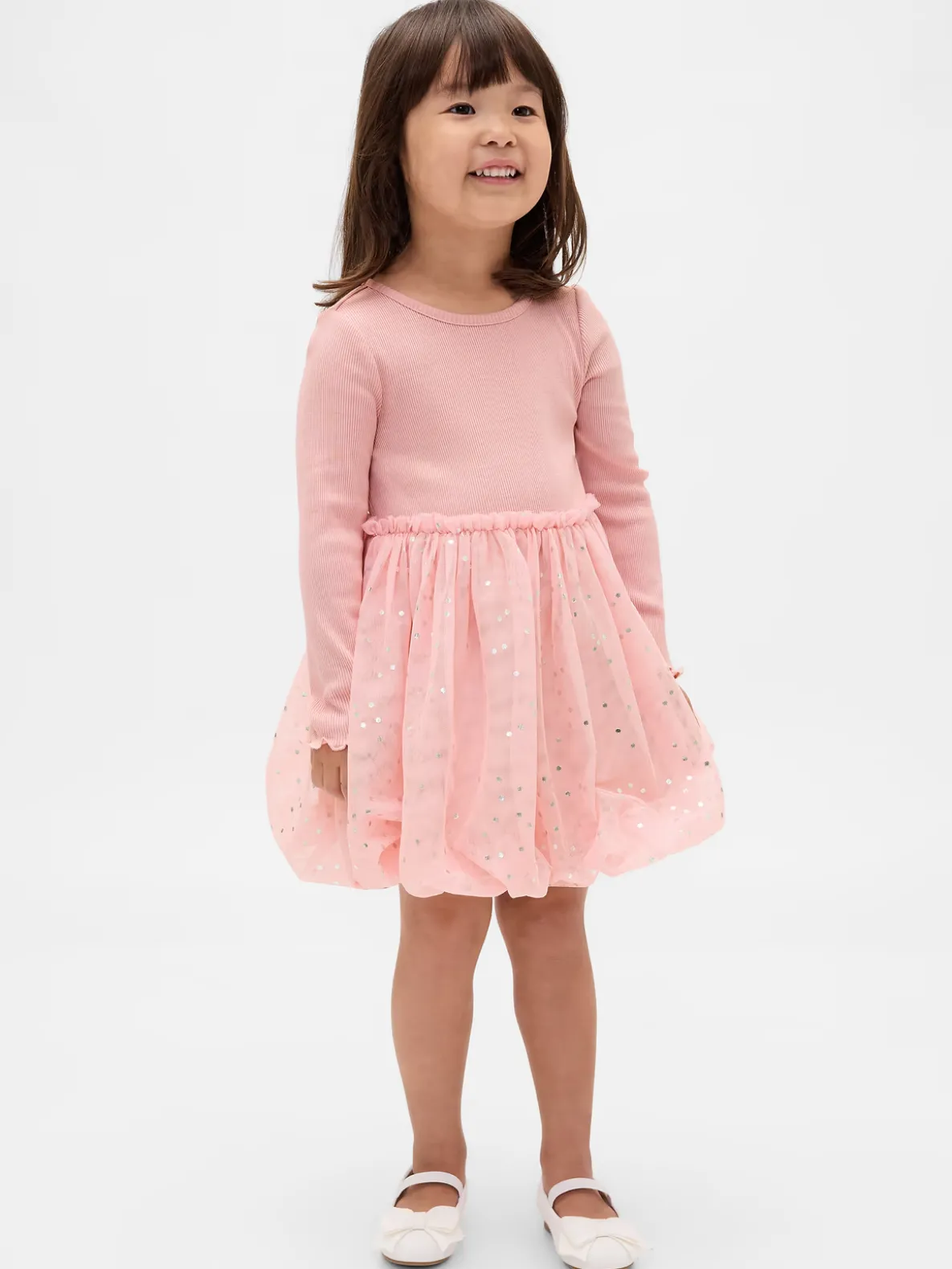 Baby & Toddler Mixed Media Bubble Dress