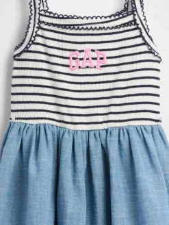 Baby & Toddler Mixed Media Apron Dress