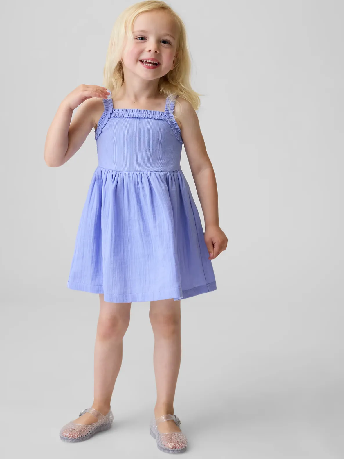 Baby & Toddler Mixed Media Apron Dress