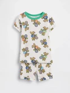 Baby & Toddler Organic Brushed Cotton Brannan Bear Tennis PJ Short Set