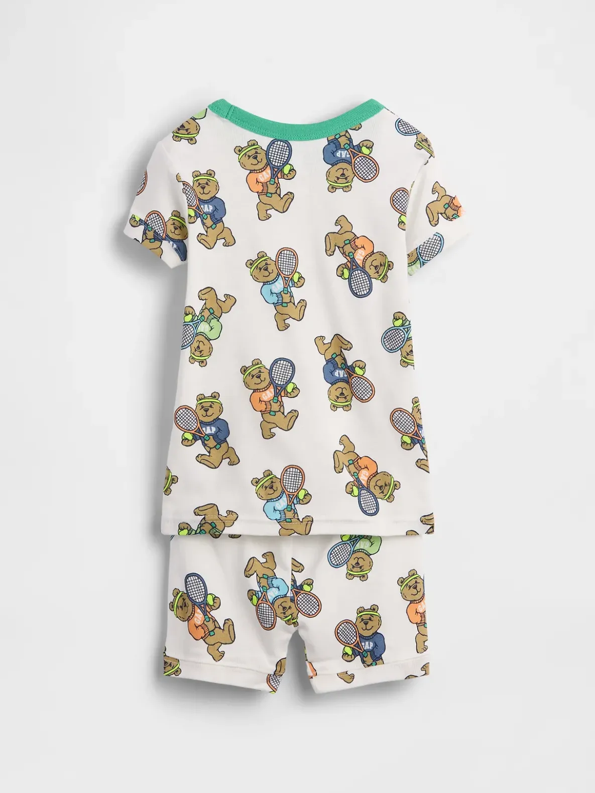 Baby & Toddler Organic Brushed Cotton Brannan Bear Tennis PJ Short Set