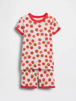 Baby & Toddler Organic Brushed Cotton Tomato PJ Short Set