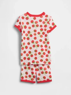 Baby & Toddler Organic Brushed Cotton Tomato PJ Short Set