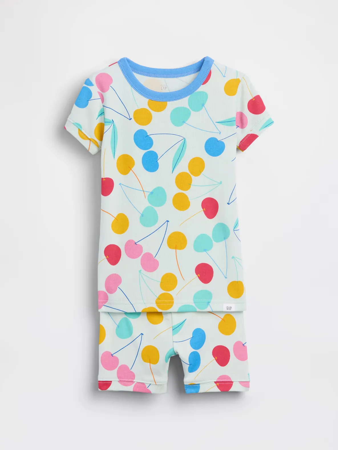 Baby & Toddler Organic Brushed Cotton Cherry PJ Short Set