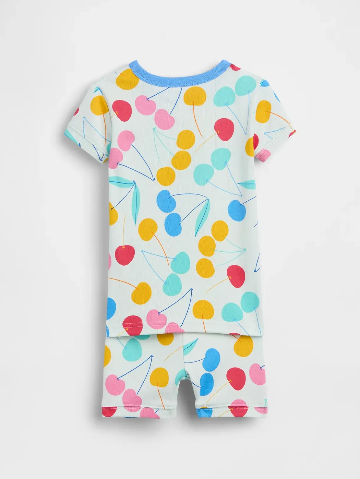 Baby & Toddler Organic Brushed Cotton Cherry PJ Short Set