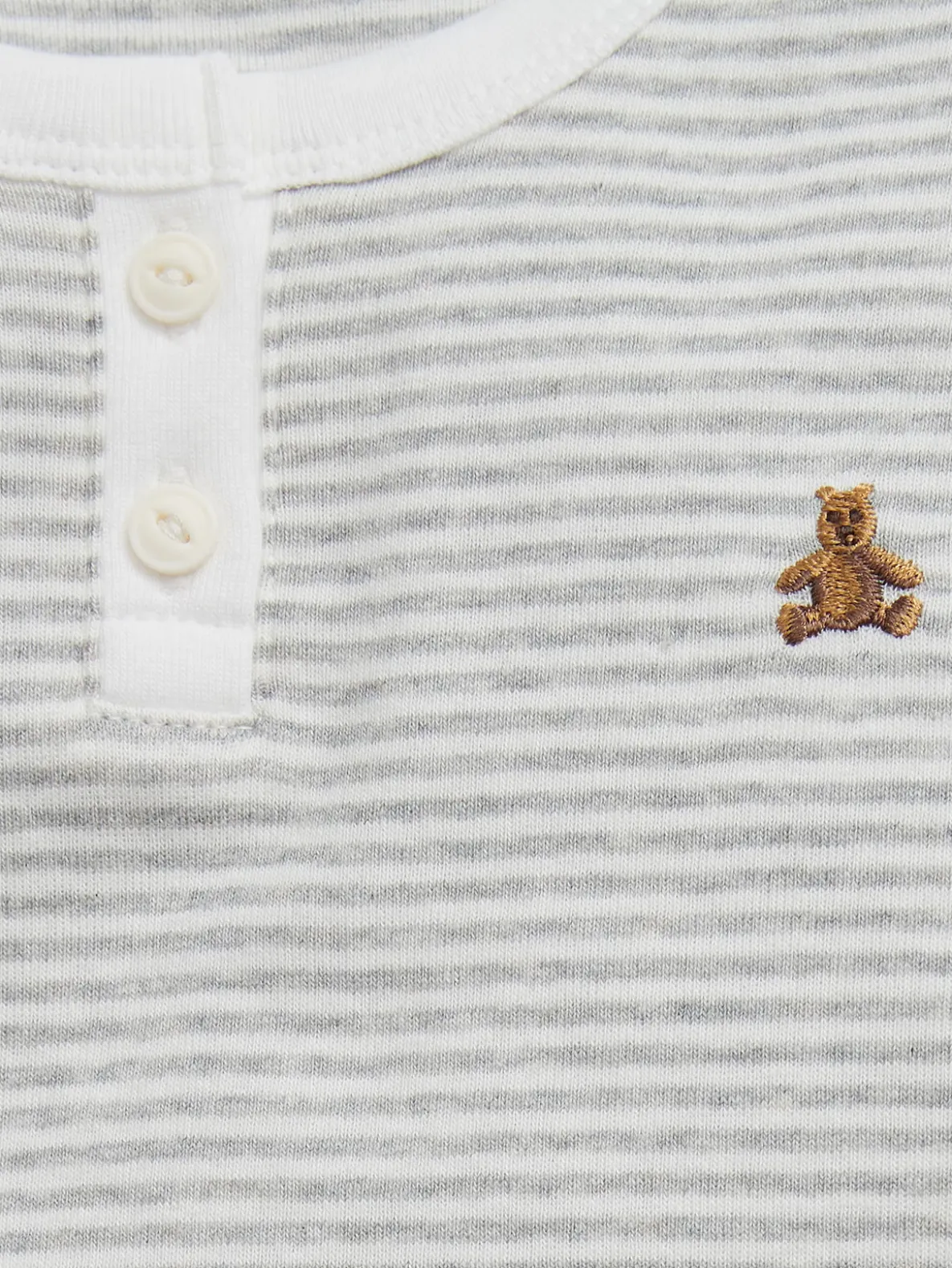 Baby & Toddler Organic Cotton Henley PJ Set