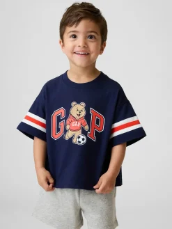 Baby & Toddler Oversized Brannan Bear Varsity Graphic Logo T-Shirt