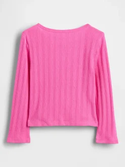 Baby & Toddler Pointelle Bow Top