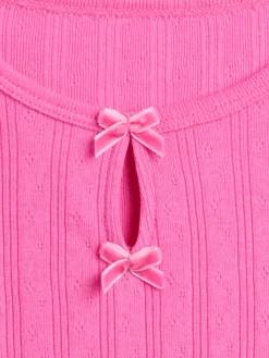 Baby & Toddler Pointelle Bow Top