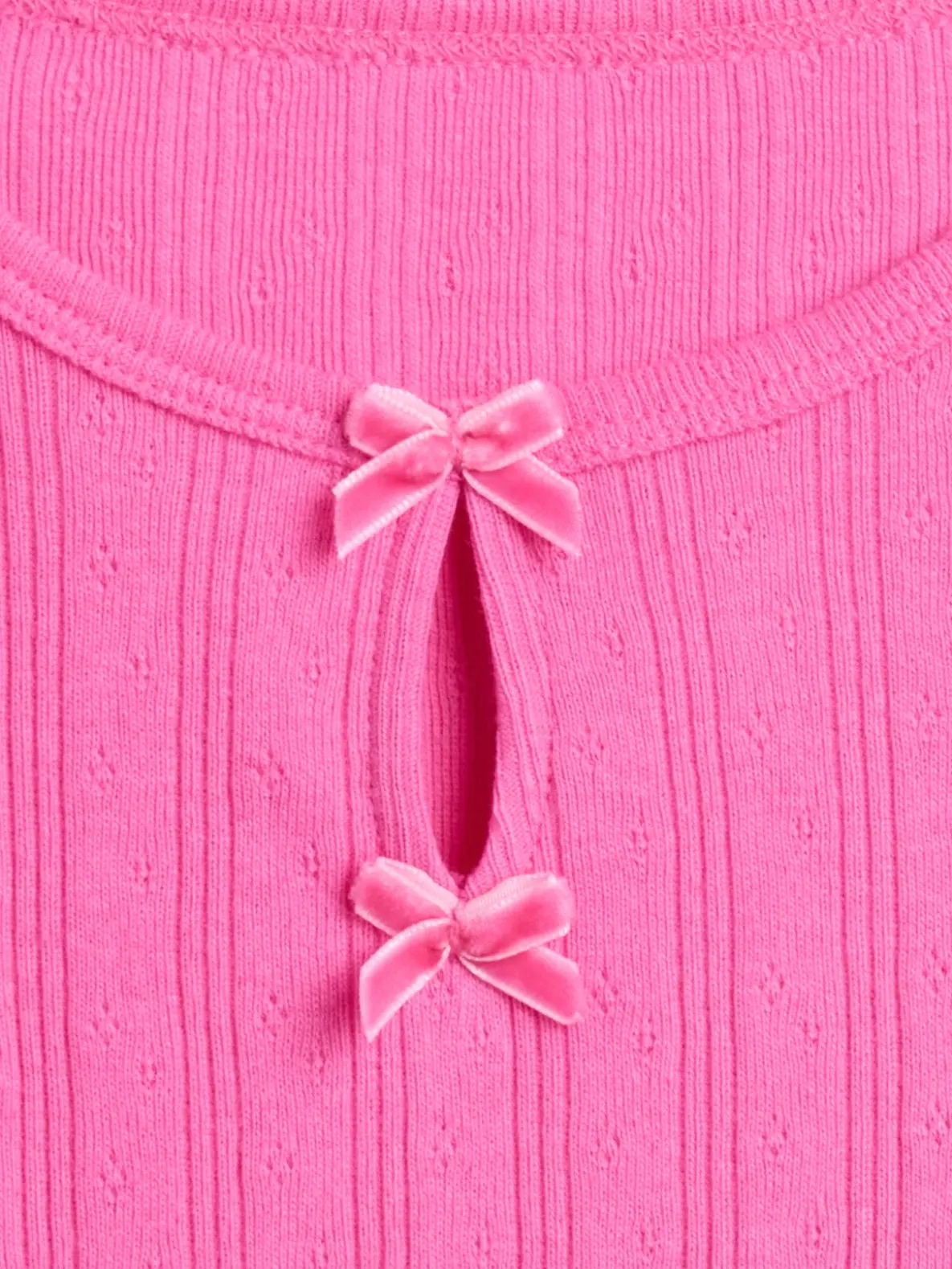 Baby & Toddler Pointelle Bow Top