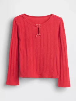Baby & Toddler Pointelle Bow Top