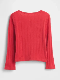 Baby & Toddler Pointelle Bow Top
