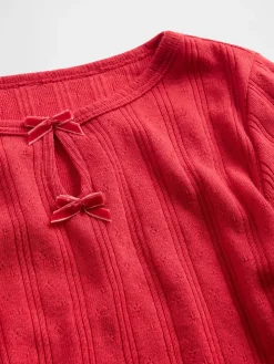 Baby & Toddler Pointelle Bow Top