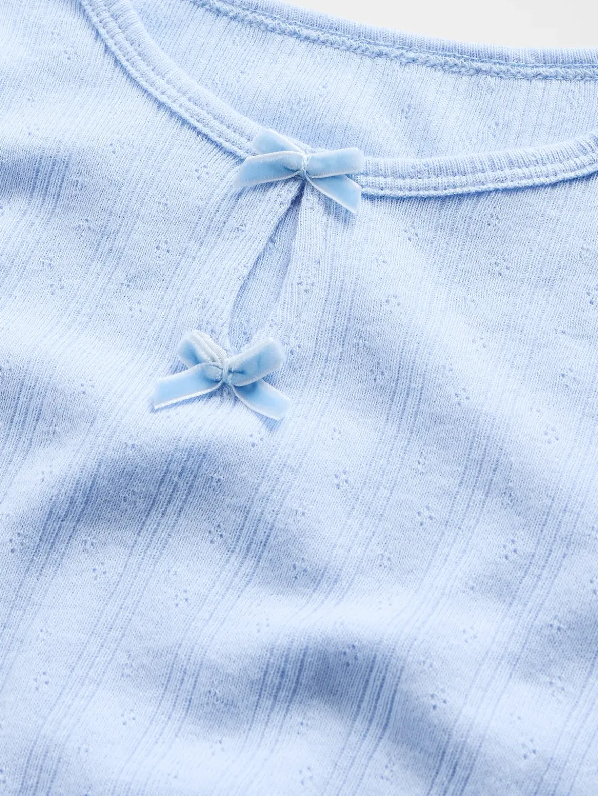 Baby & Toddler Pointelle Bow Top