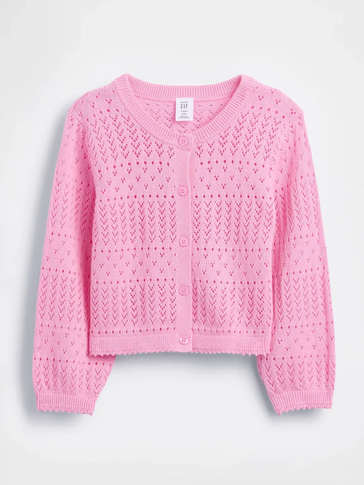 Baby & Toddler Pointelle Cardigan Sweater