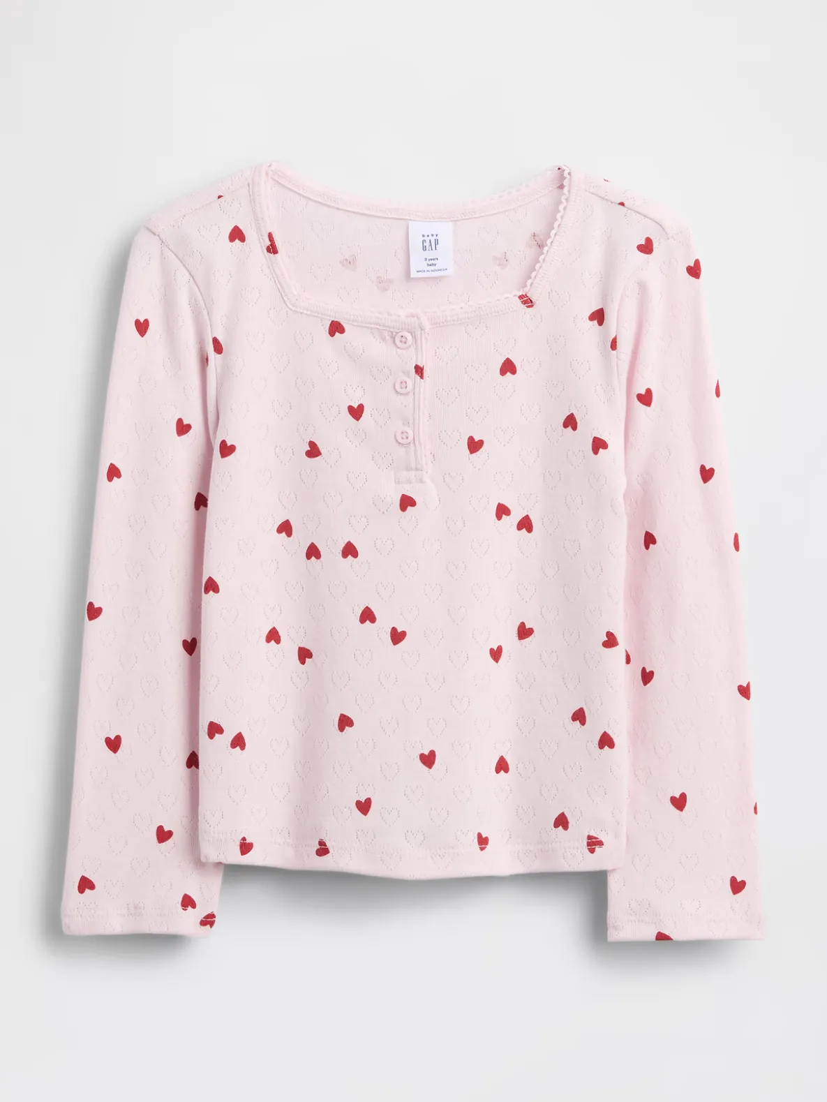 Baby & Toddler Pointelle Henley Top