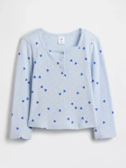 Baby & Toddler Pointelle Henley Top