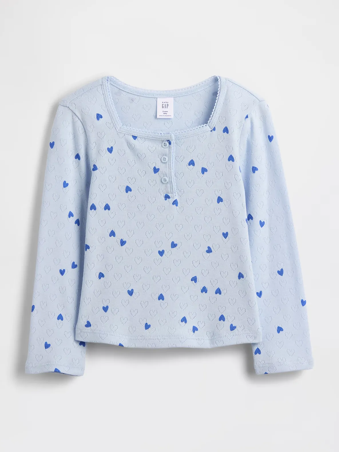 Baby & Toddler Pointelle Henley Top