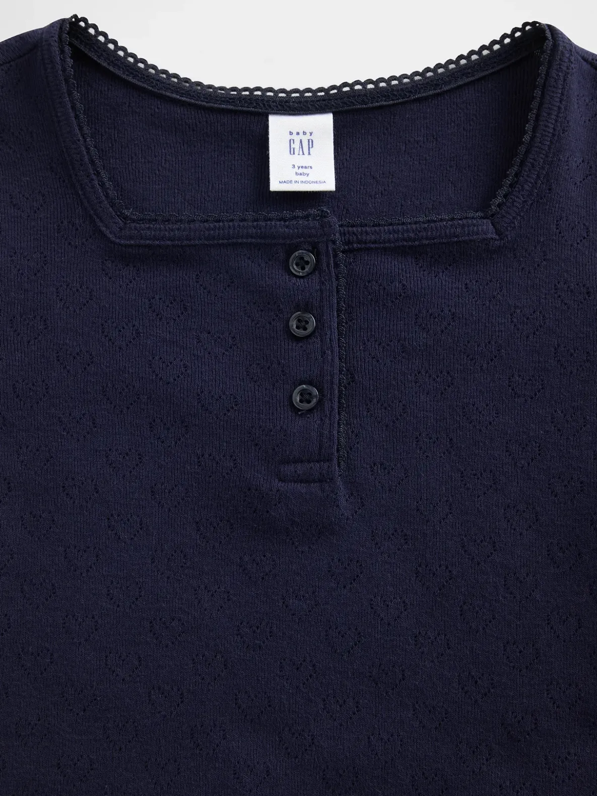 Baby & Toddler Pointelle Henley Top