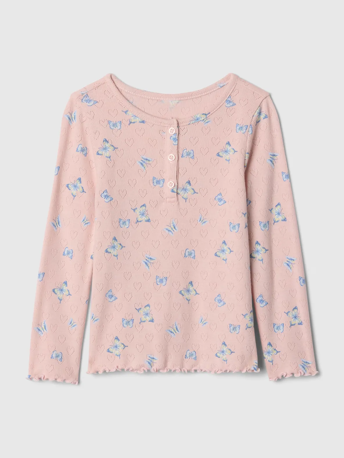 Baby & Toddler Pointelle Henley Top