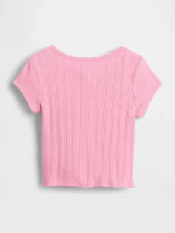 Baby & Toddler Pointelle Rib Top