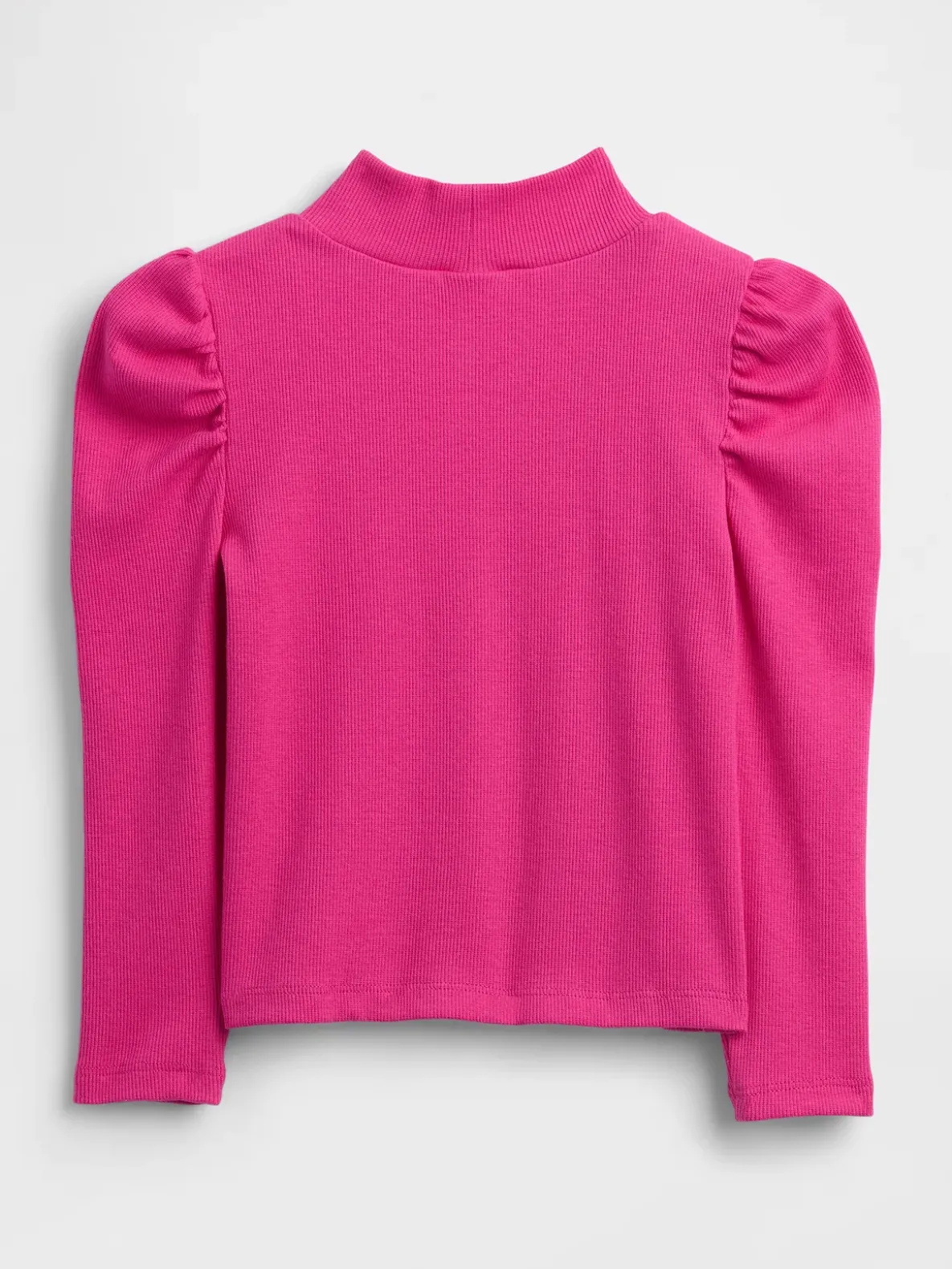 Baby & Toddler Puff-Sleeve Rib Mockneck