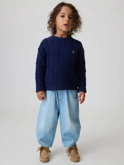 Baby & Toddler Pull-On Barrel Jeans