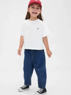 Baby & Toddler Pull-On Barrel Jeans