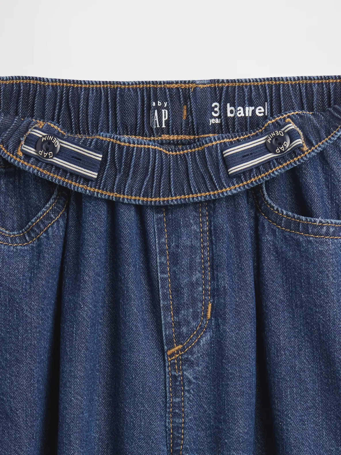 Baby & Toddler Pull-On Barrel Jeans