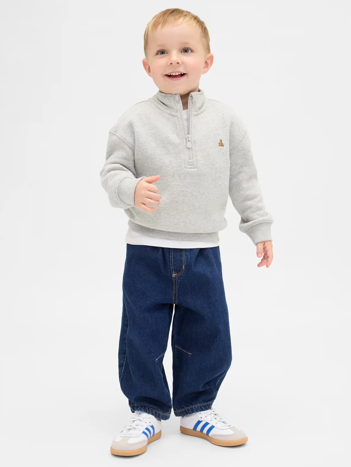 Baby & Toddler Pull-on Barrel Jeans