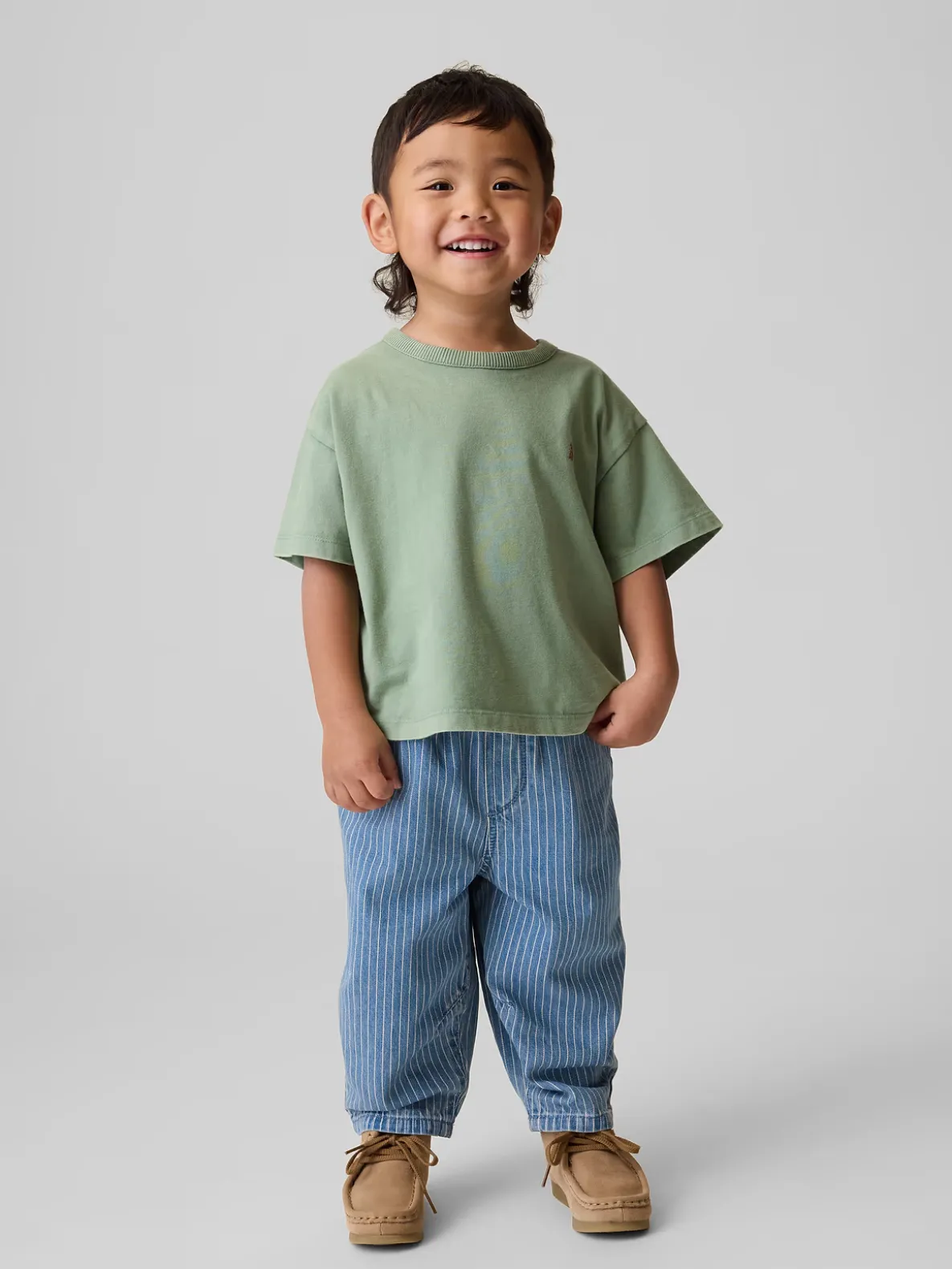 Baby & Toddler Pull-On Barrel Jeans