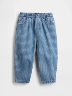 Baby & Toddler Pull-On Barrel Jeans