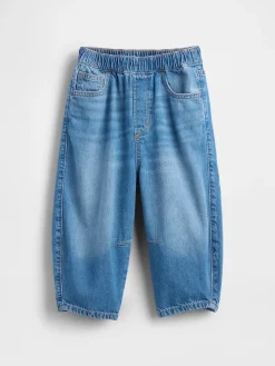 Baby & Toddler Pull-on Barrel Jeans