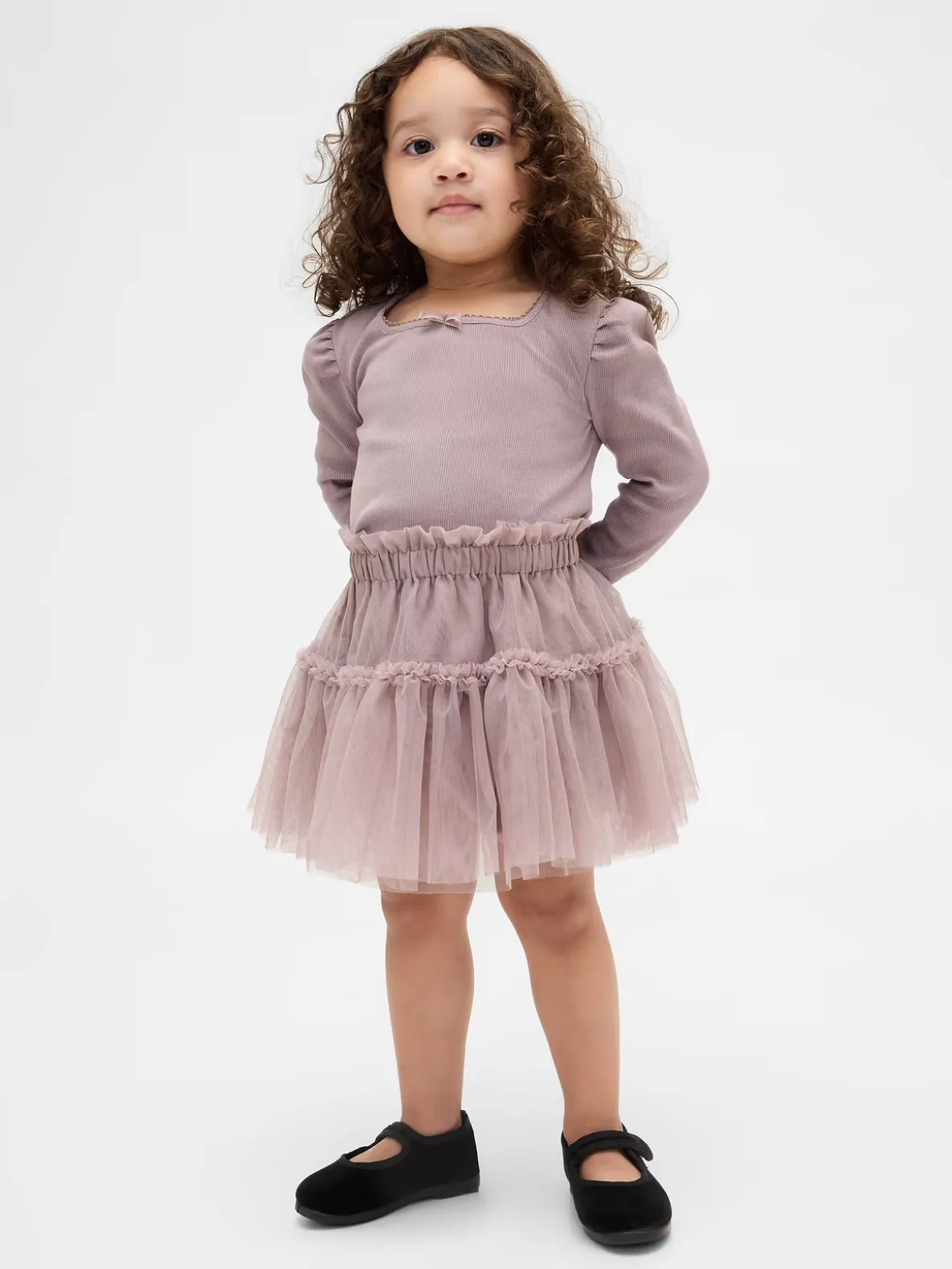 Baby & Toddler Rib & Tulle Outfit Set