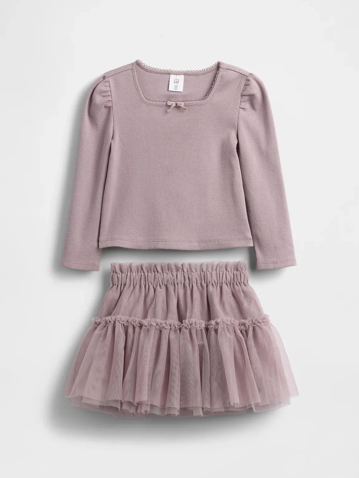 Baby & Toddler Rib & Tulle Outfit Set