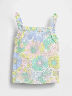 Baby & Toddler Rib Ruffle Apron Tank Top