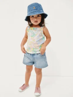 Baby & Toddler Rib Ruffle Apron Tank Top