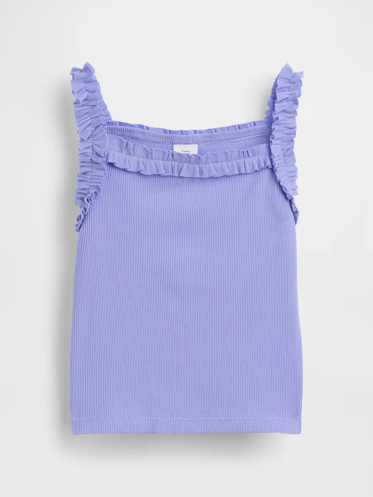 Baby & Toddler Rib Ruffle Apron Tank Top