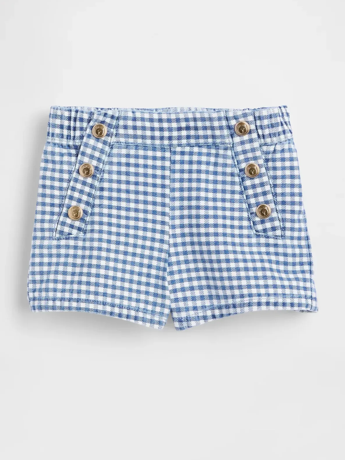 Baby & Toddler Sailor Gingham Denim Pull-On Shorts