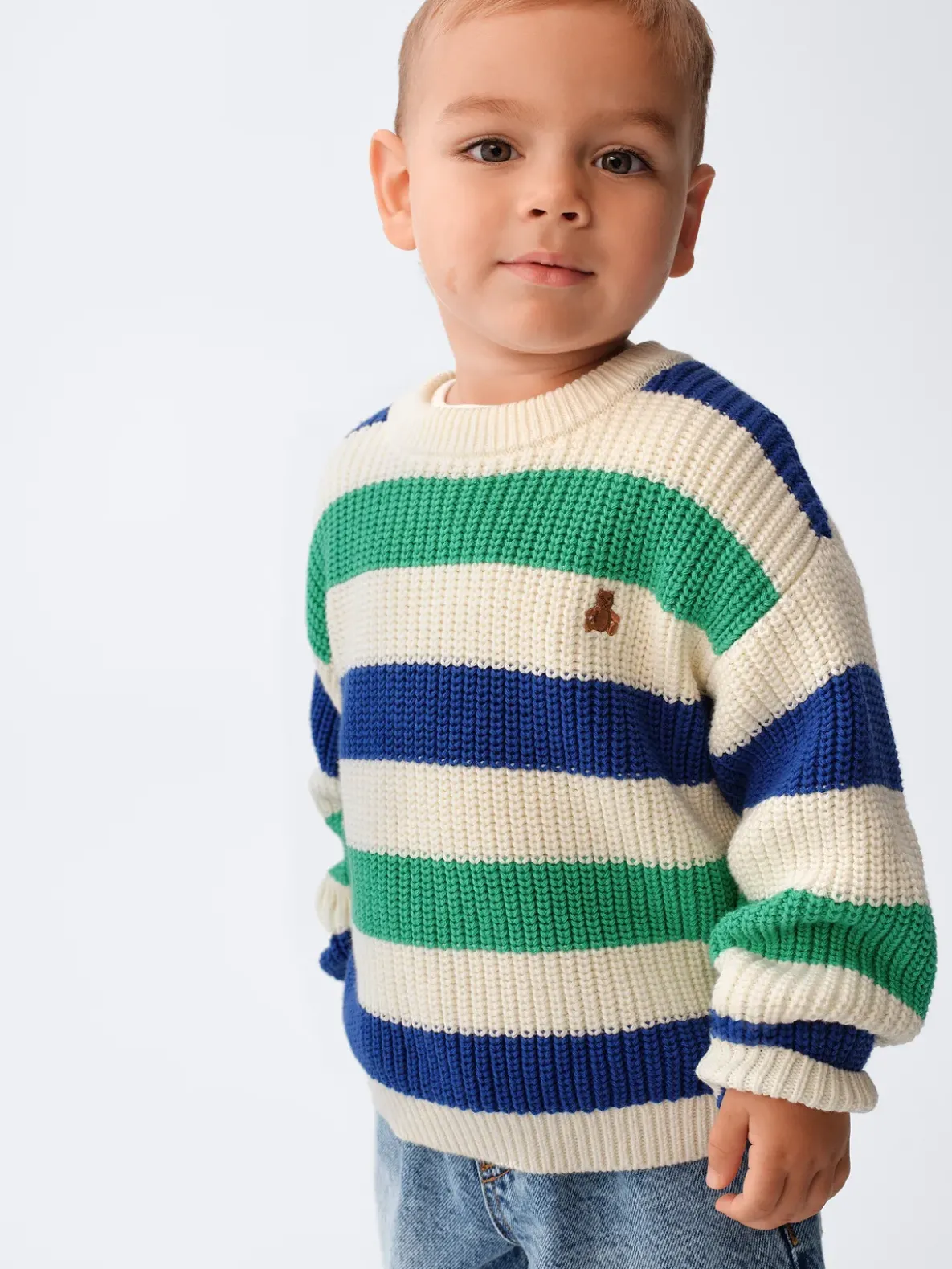Baby & Toddler Shaker-Stitch Sweater