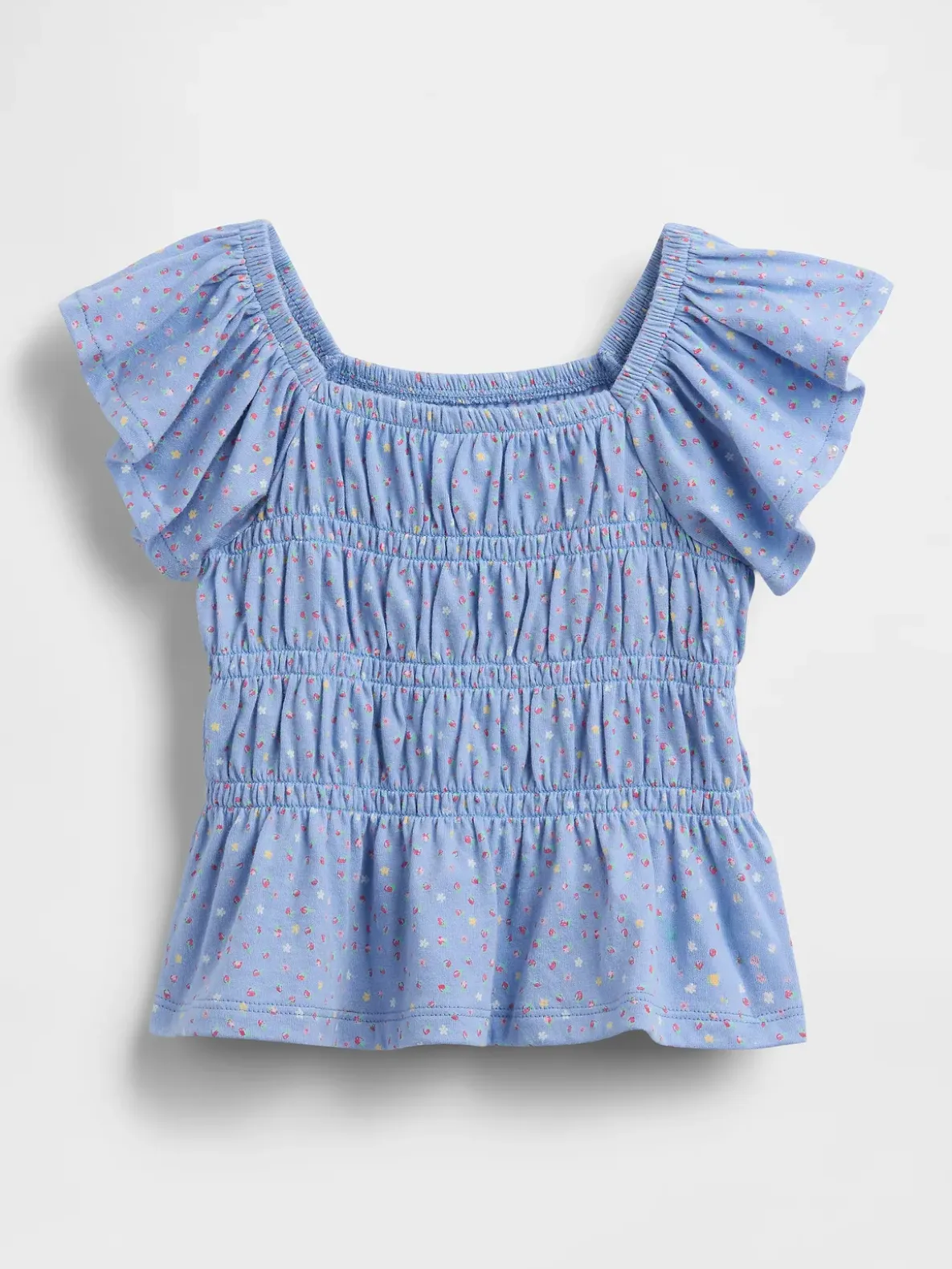 Baby & Toddler Smocked Flutter-Sleeve Top