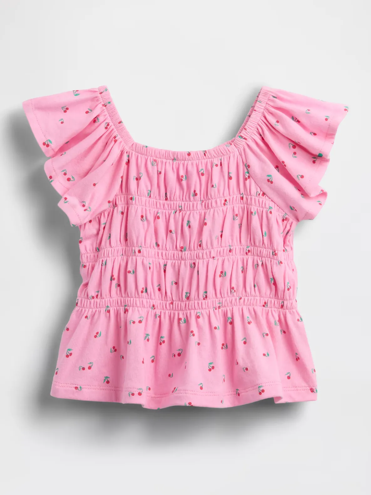 Baby & Toddler Smocked Flutter-Sleeve Top