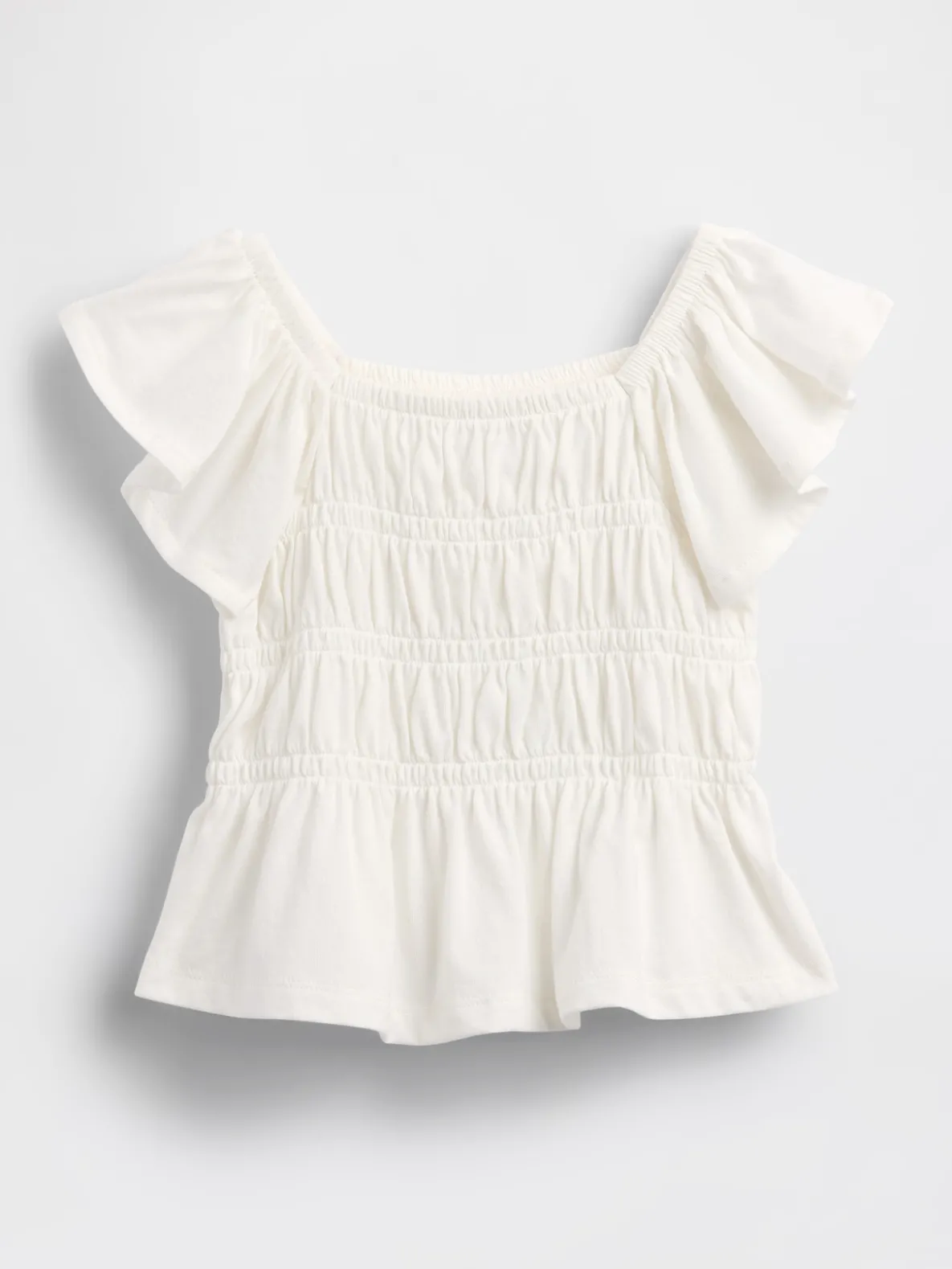 Baby & Toddler Smocked Flutter-Sleeve Top