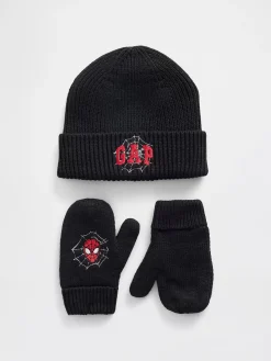 Baby & Toddler Spider-Man Logo Beanie & Mittens Set
