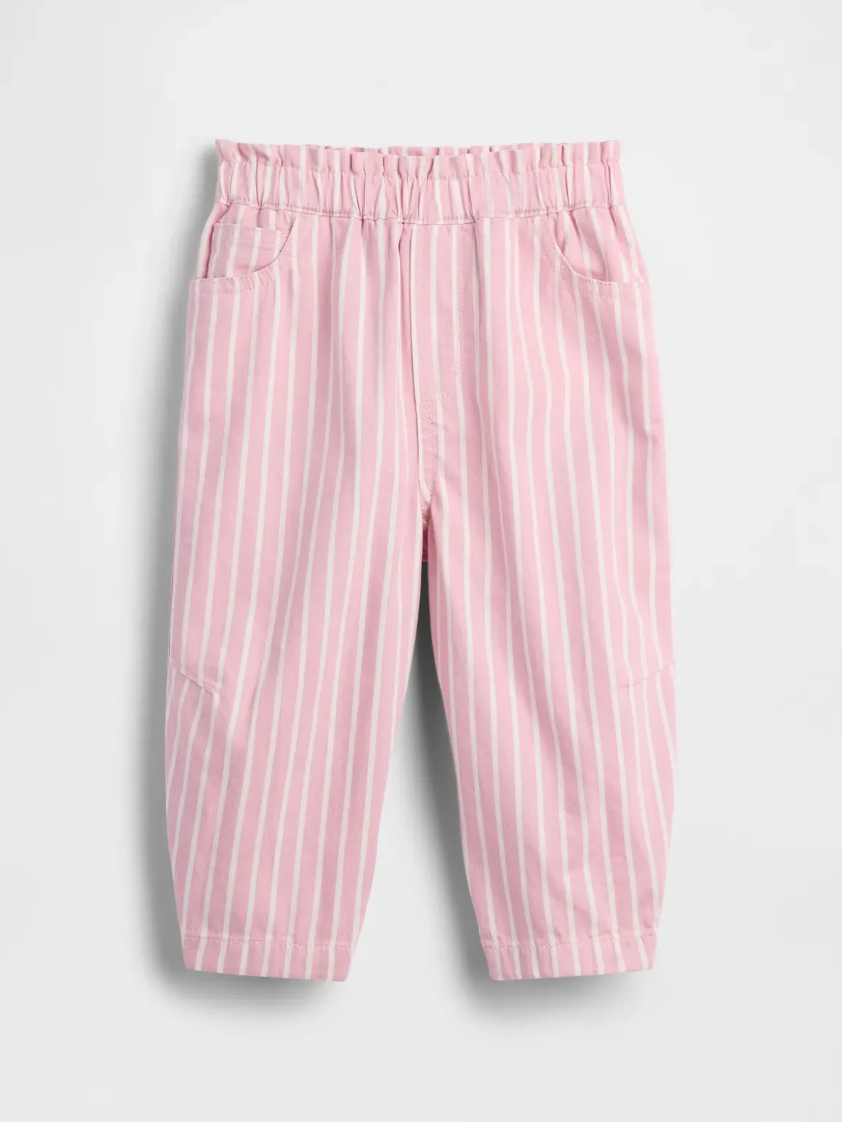 Baby & Toddler Stripe Pull-On Barrel Jeans